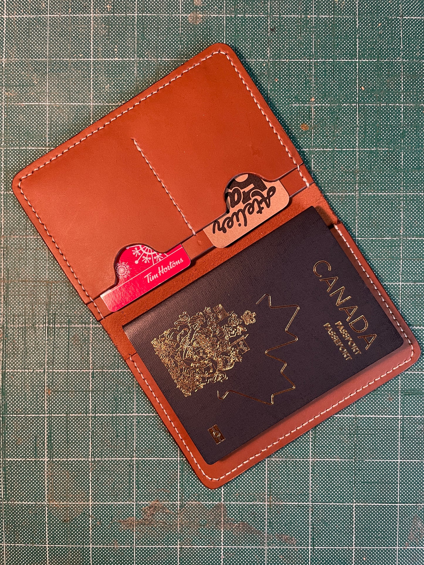 The 5AM Full Grain Leather Passport Holder