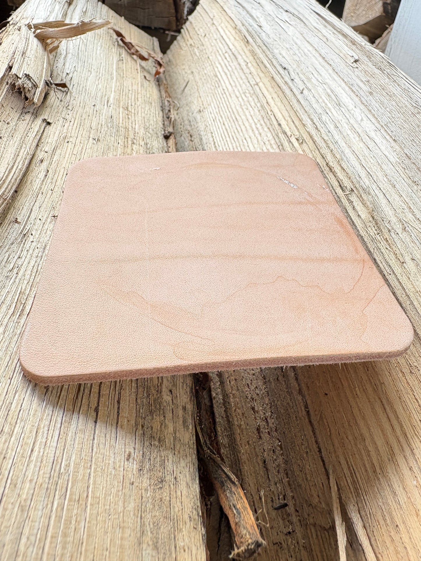 The 5AM 4” Leather Coaster