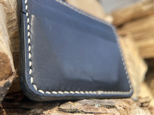 5AM Minimal Card Holder – 3 oz Vegetable-Tanned Leather