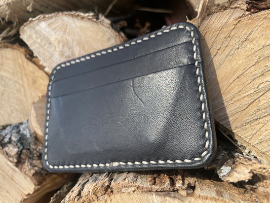 5AM Minimal Card Holder – 3 oz Vegetable-Tanned Leather