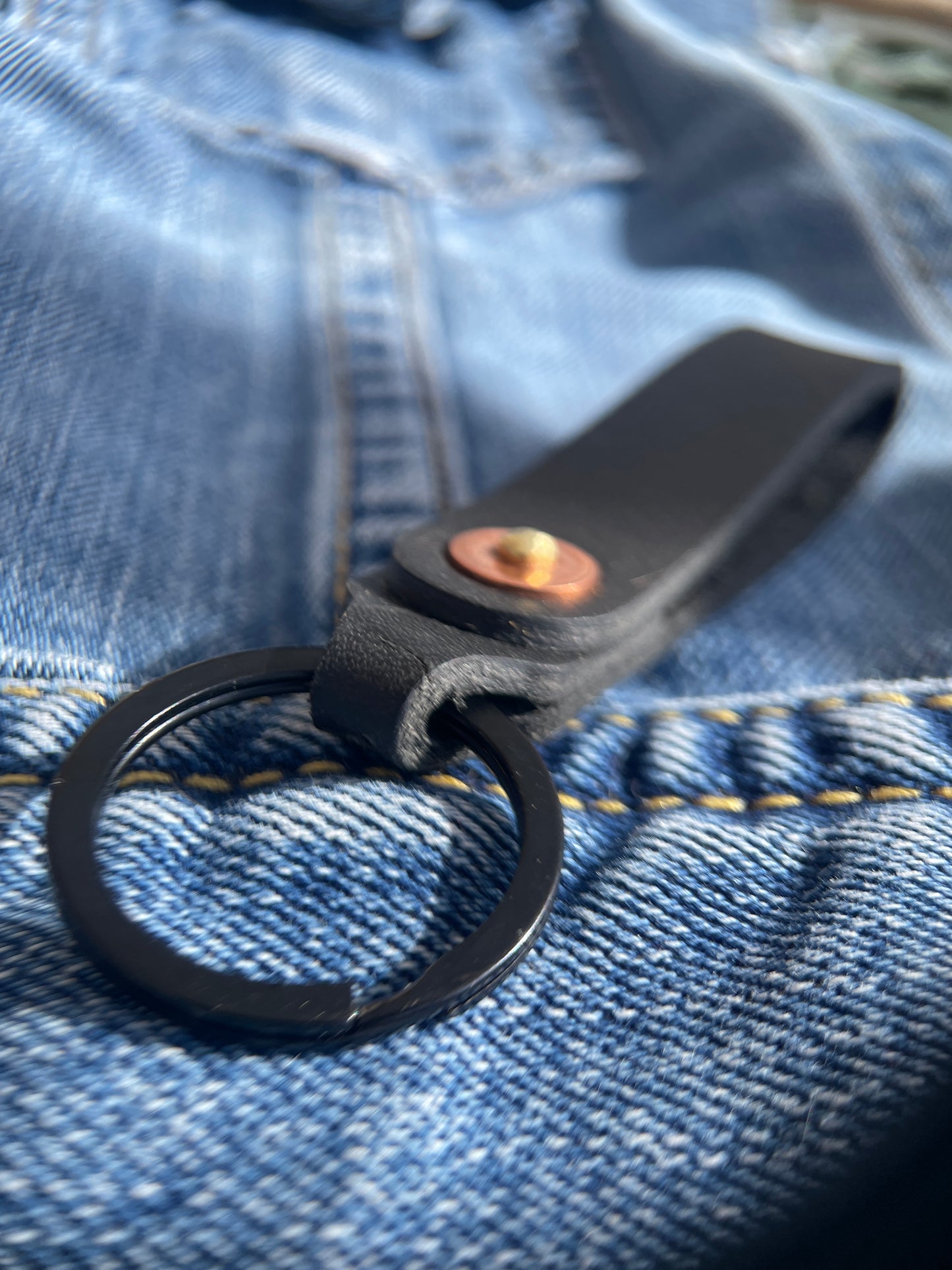 5AM Leather Lanyard Keychain