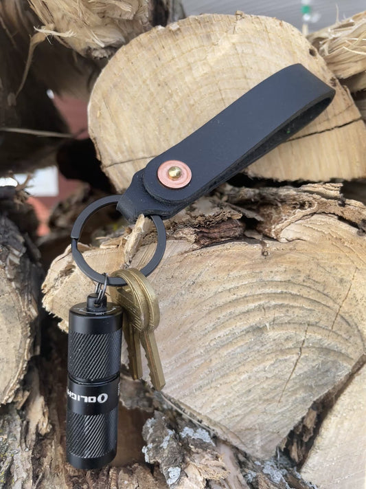 5AM Leather Lanyard Keychain