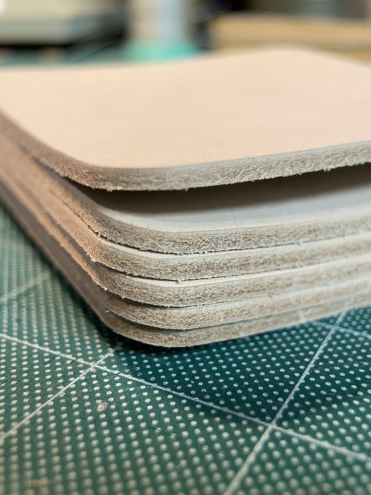 The 5AM 4” Leather Coaster